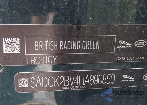 2017 Jaguar F-Pace 35T Prestige z USA, uszkodzony, nr VIN SADCK2BV4HA890850